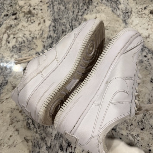 Nike Air Force 1 Low Shadow Womens Size 5.5 Triple All White Platform CI0919100 - Picture 12 of 15